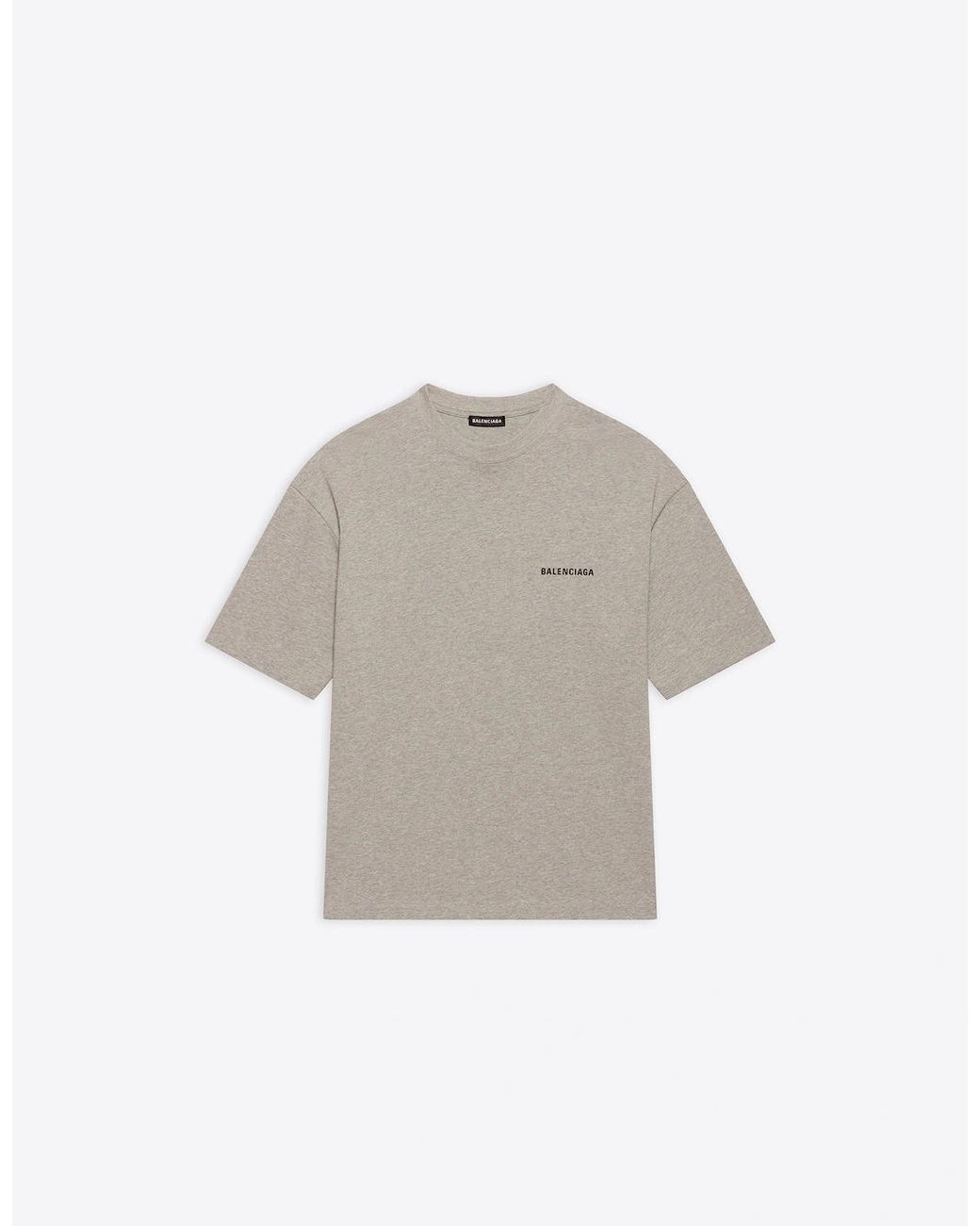 Balenciaga White Back Logo T-Shirt for men