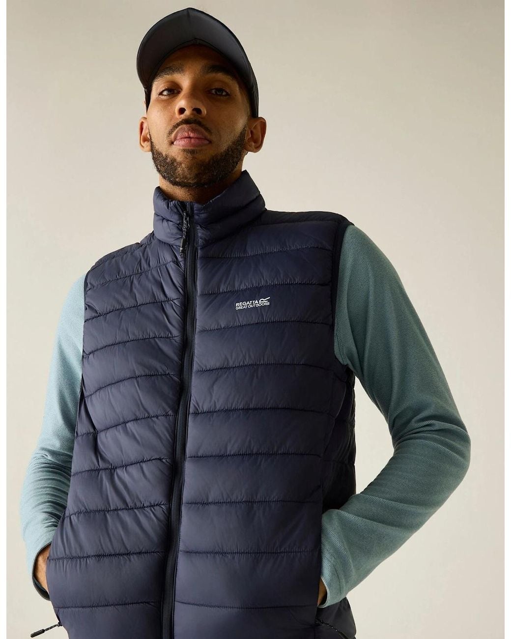 Regatta Blue Marizion Quilted Gilet for men