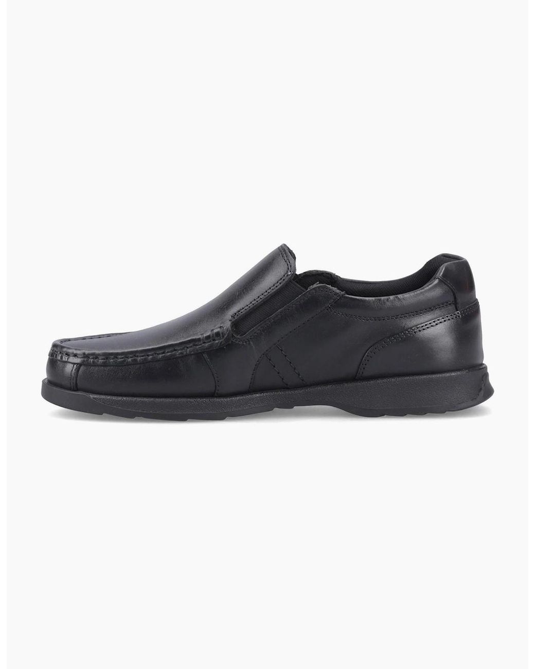 Pod Black Nyle Leather Shoes for men