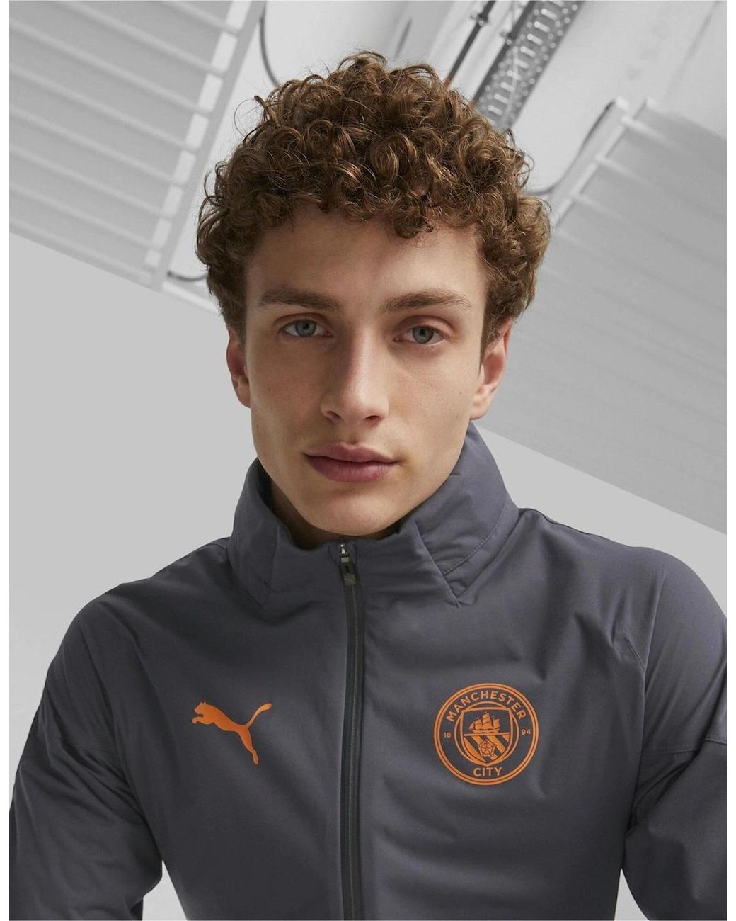 PUMA Gray Training Rain Jacket Pro Anorak for men