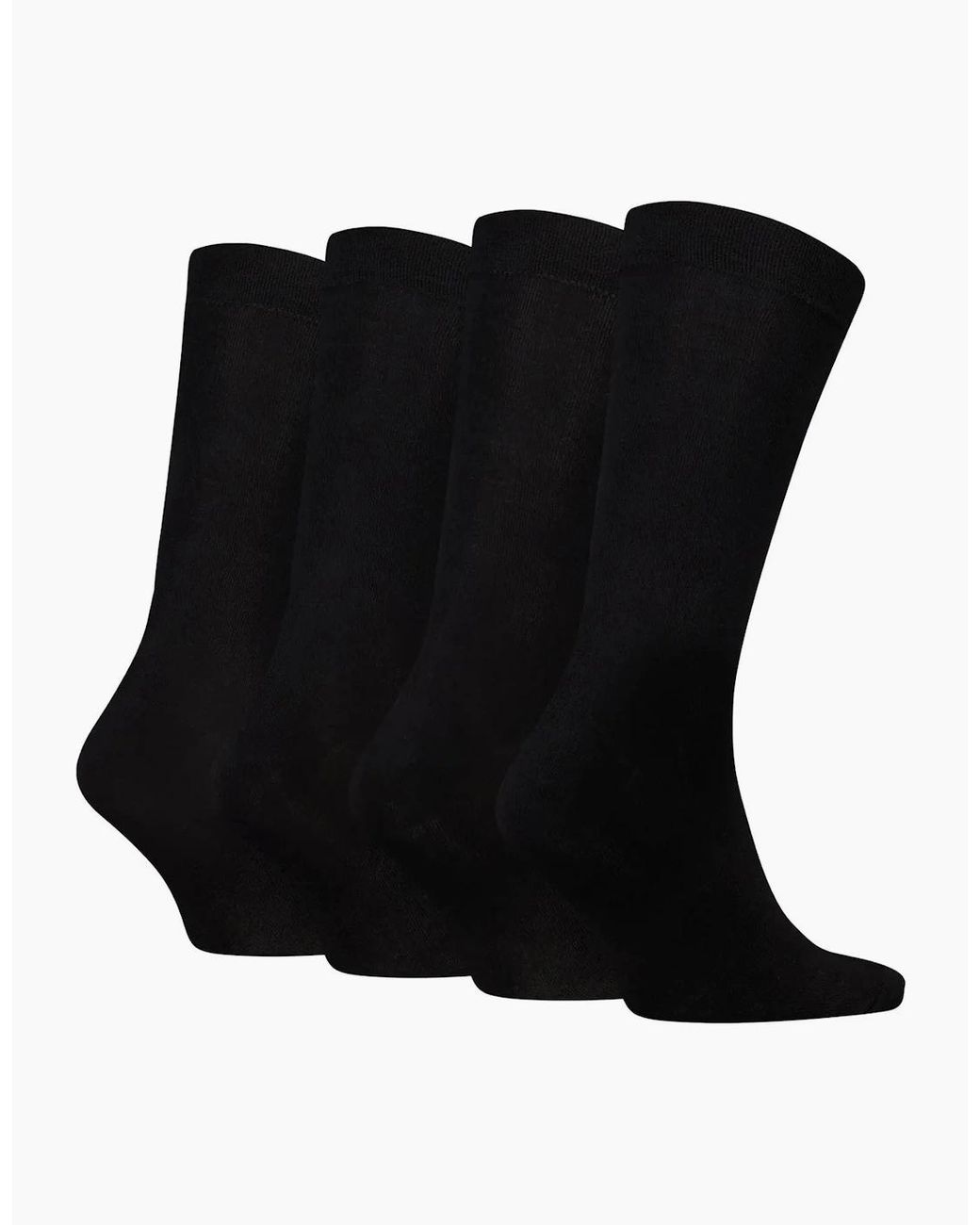 Calvin Klein Black 4-Pack Premium Combed Cotton Socks Gift Box for men