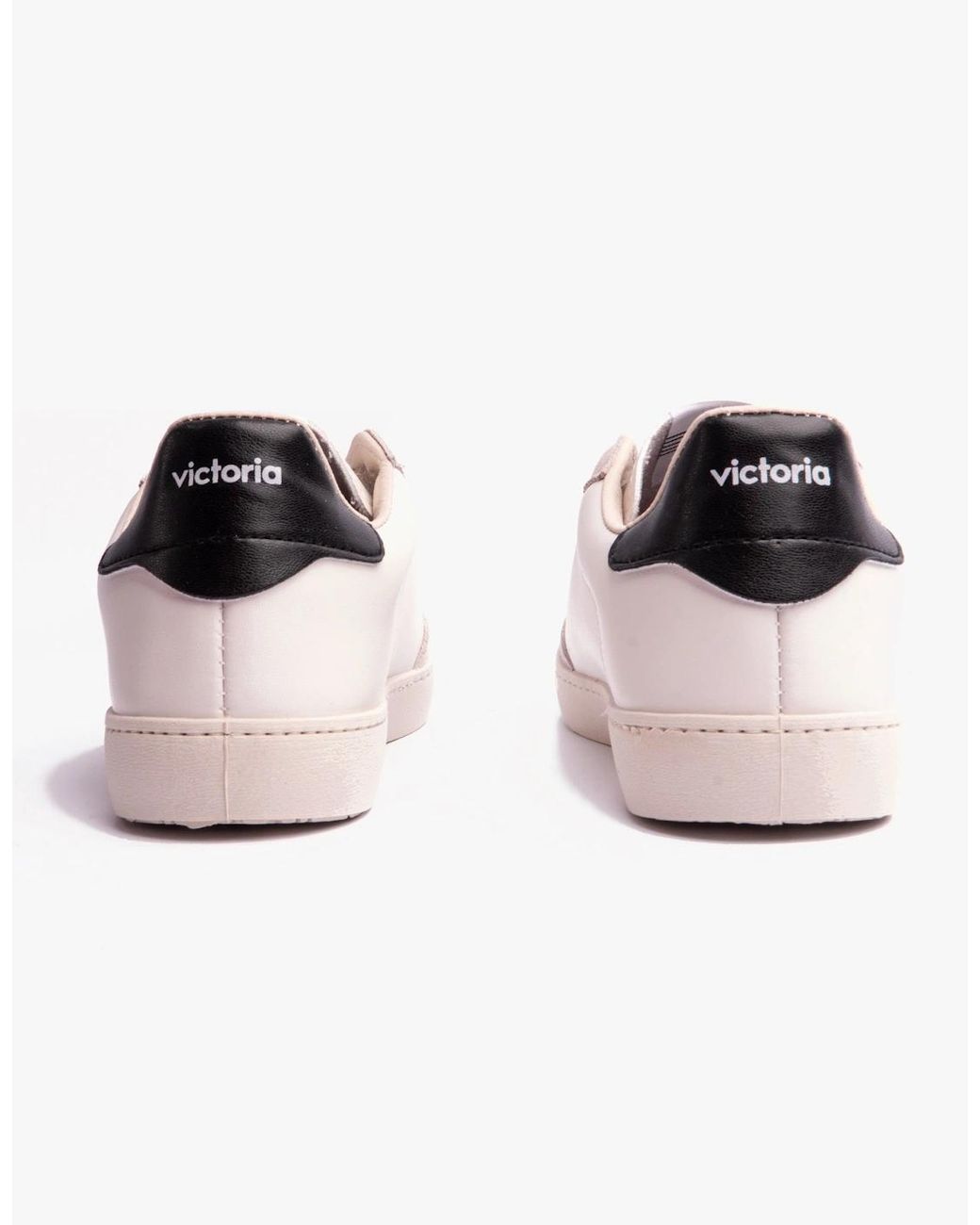 Victoria Pink Berlin Faux Leather & Split Trainers Negro