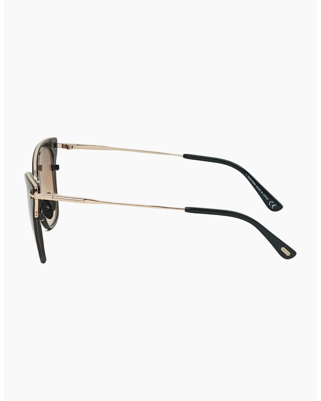 Tom Ford Brown Faryn Ft0843 01F Shiny Rose Sunglasses