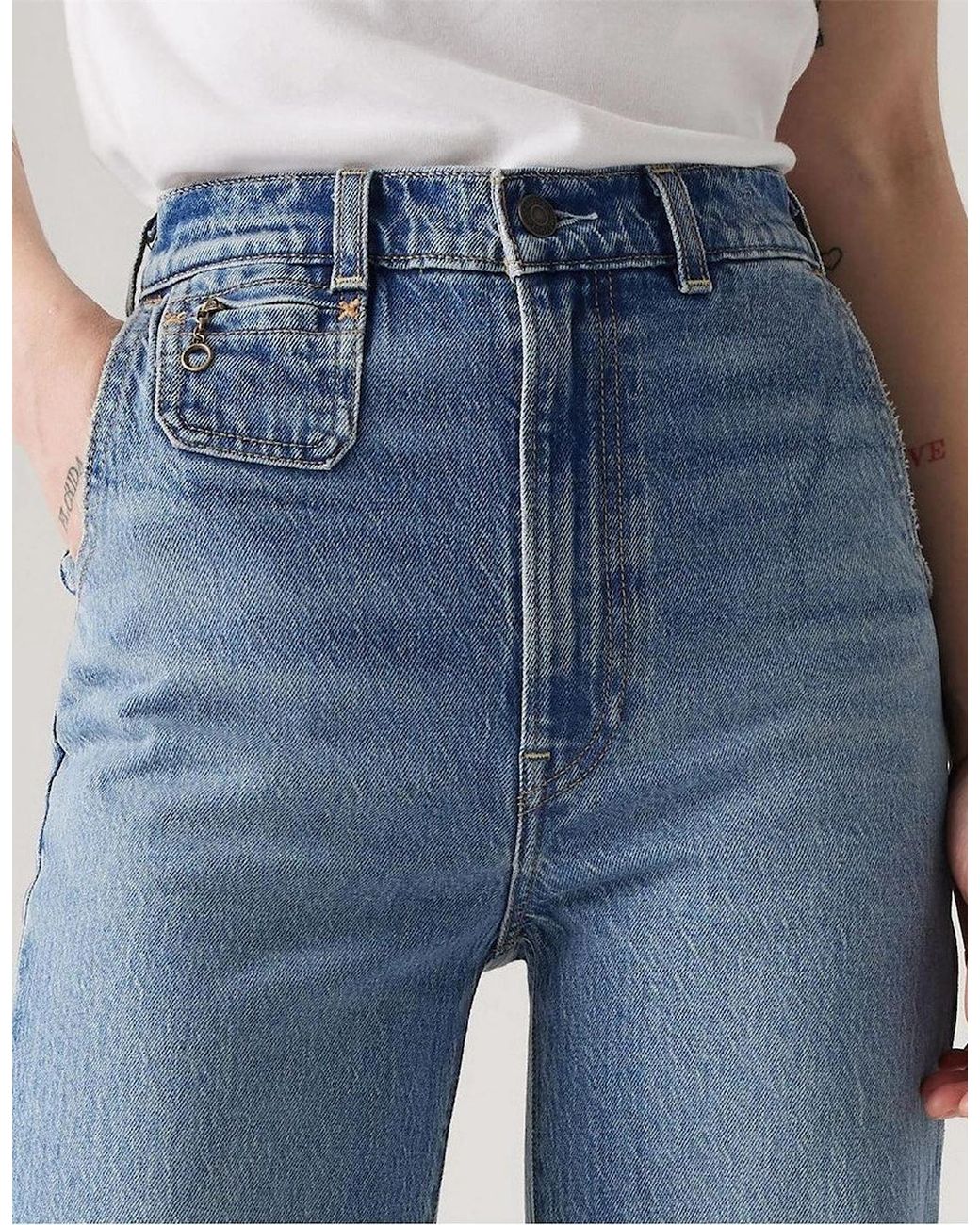 Levi's Blue Levi's Ribcage Bells Vintage Moment O