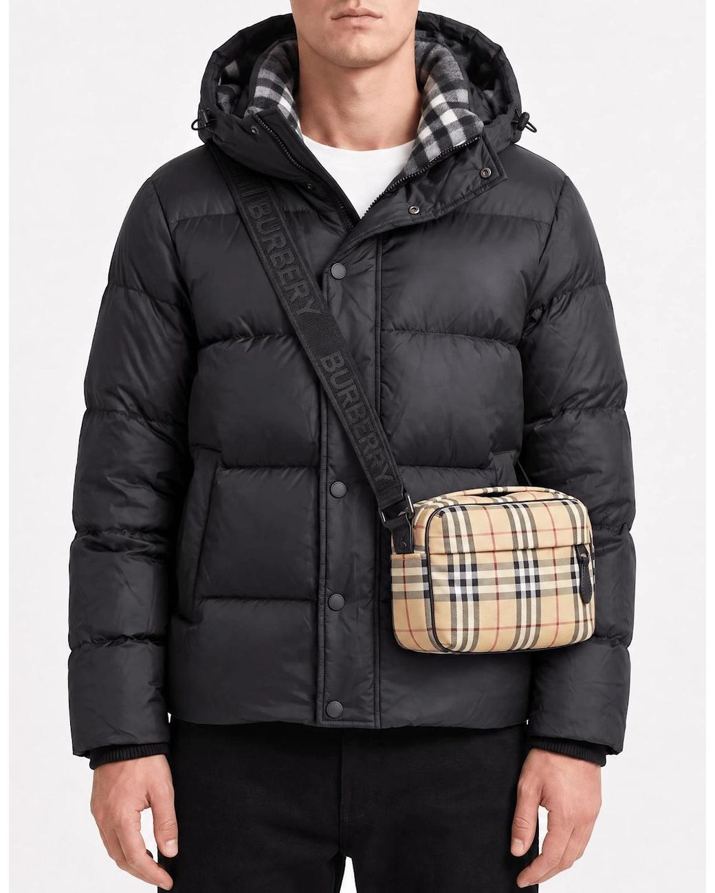 Burberry Multicolor Paddy Check Crossbody Bag for men