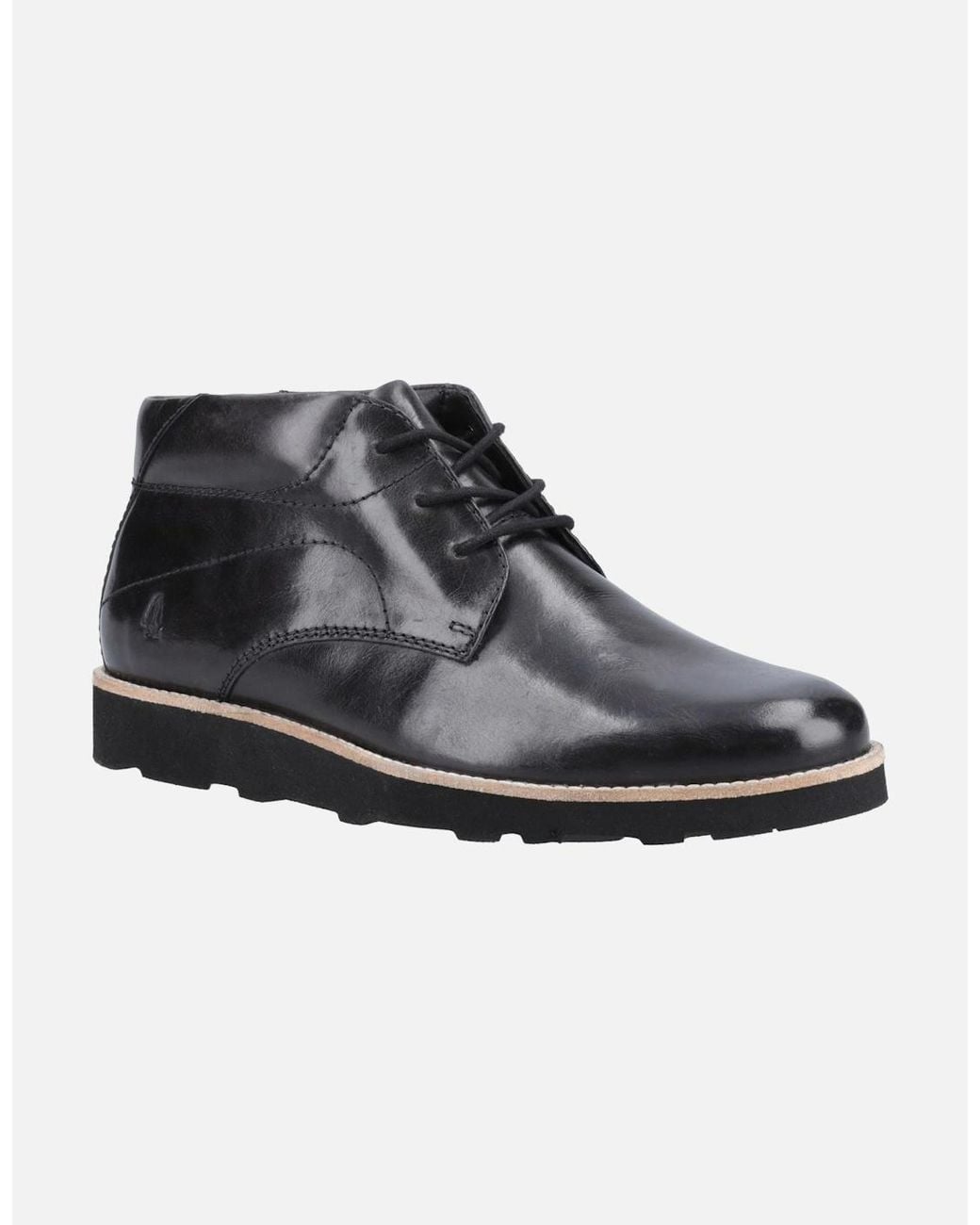Hush Puppies Black Kennedy Leather Boots for men