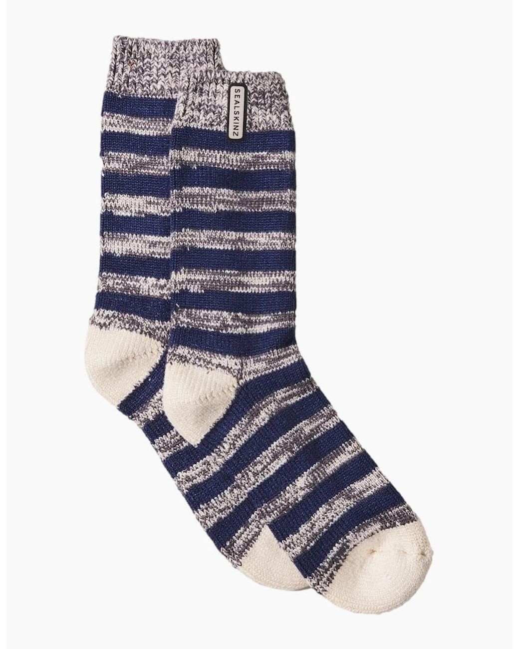 SealSkinz Blue Banham Stripe Sock for men