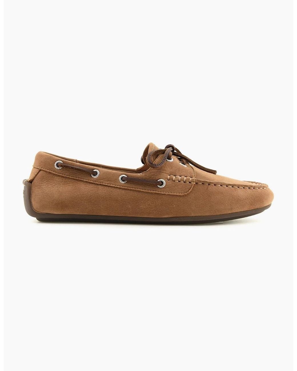 Sperry Top-Sider Brown Sperry Orland 2-Eye Driver Leather Tan Boat Shoes for men