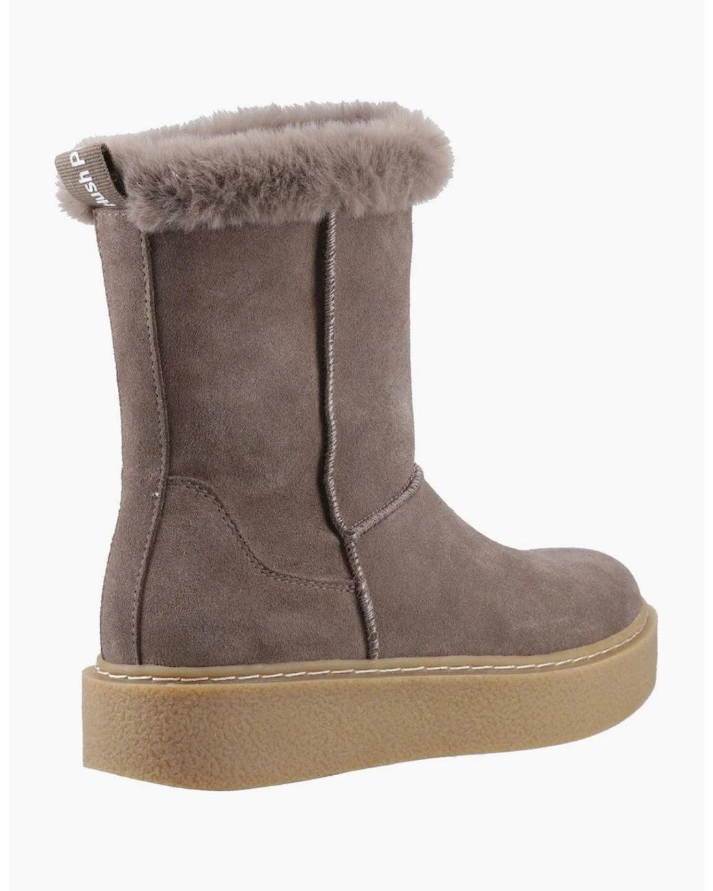 Hush Puppies Brown Becca Mid Boot Mid Calf Boots Taupe