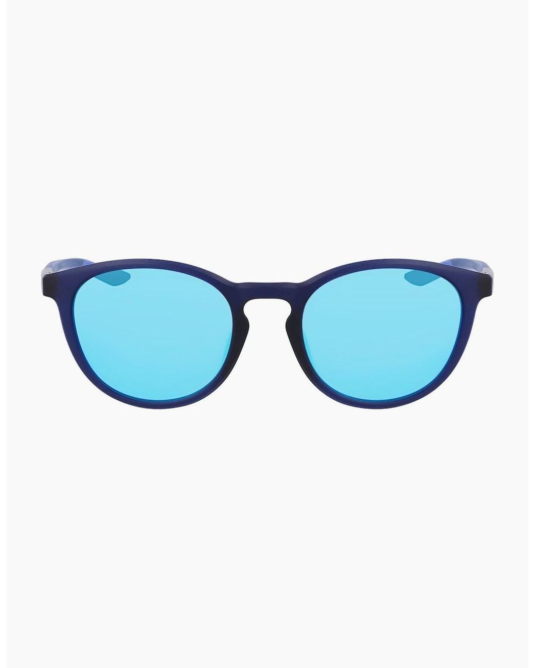 Nike Blue M Round Sunglasses for men