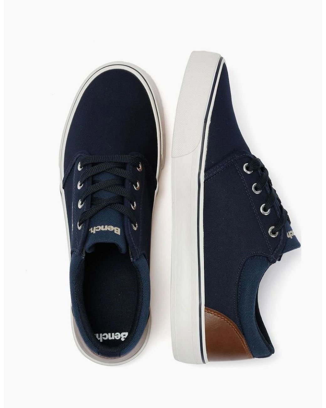 Bench Blue Donnie Canvas Trainers for men