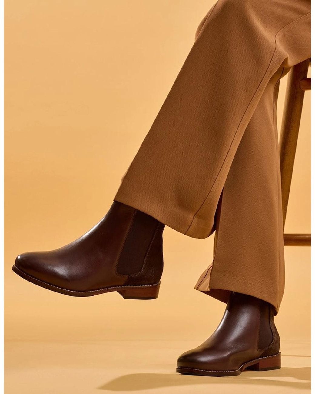 Hush Puppies Brown Colette Boot Chelsea Boots Chocolate