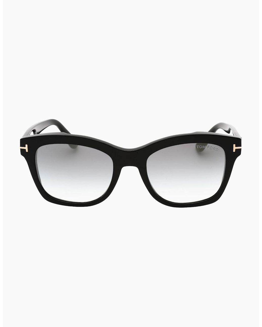 Tom Ford Brown Lauren-02 Mirrored Lens Shiny Sunglasses