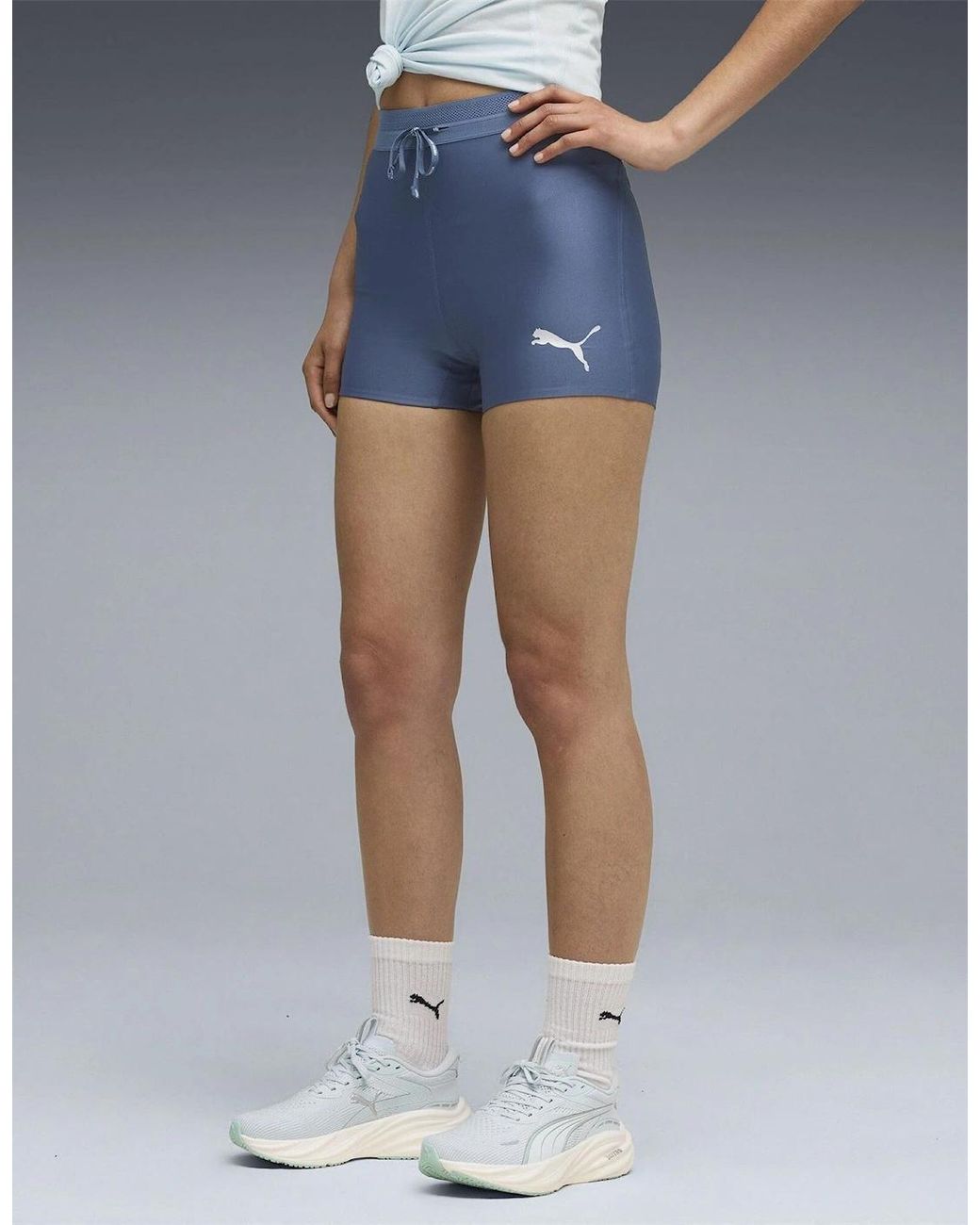 PUMA Blue Raceday Ultraform 3" Short Tight Performance Running Shorts
