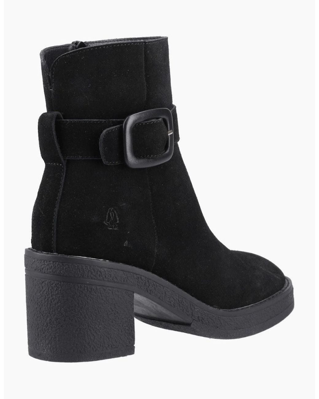 Hush Puppies Black Fearne Buckle Boot Ankle Boots
