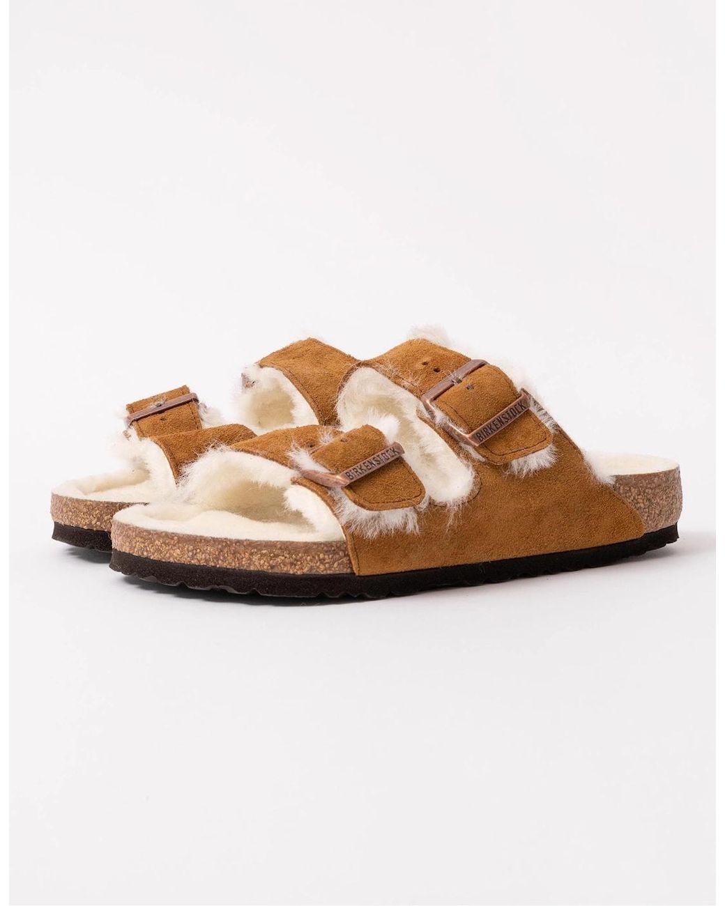 Birkenstock Arizona Brown Vl Shearling Sandals
