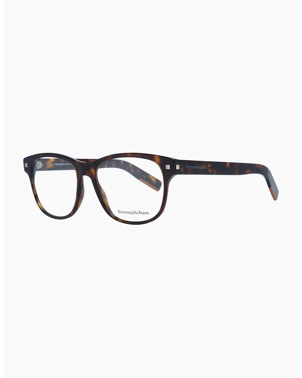 Zegna Brown Optical Frame Ez5158 052 54 for men