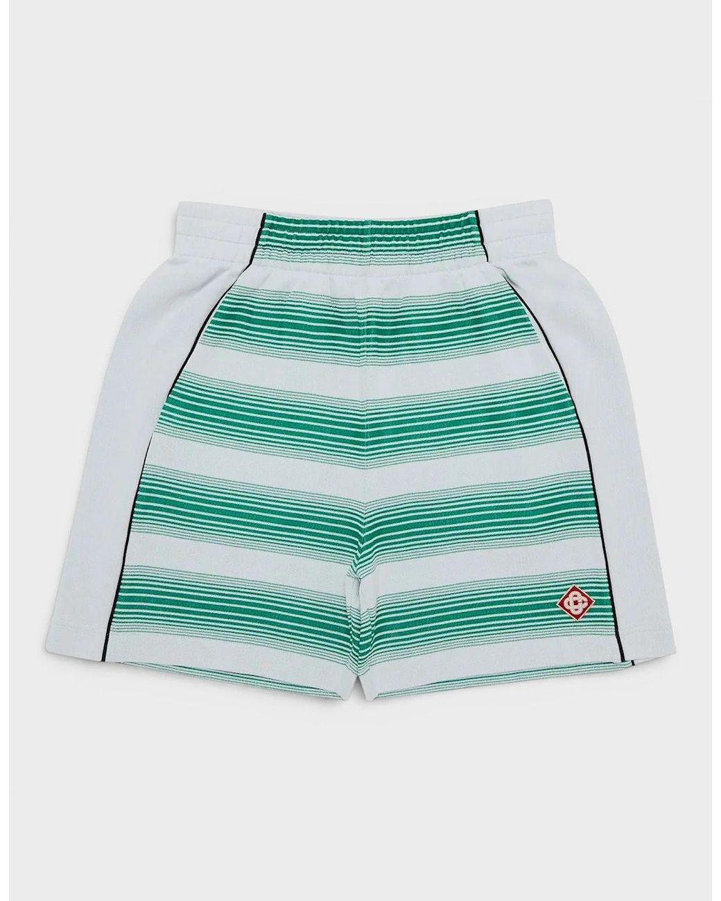 Casablanca Green Interlock Sweatshort Gradient Stripe for men