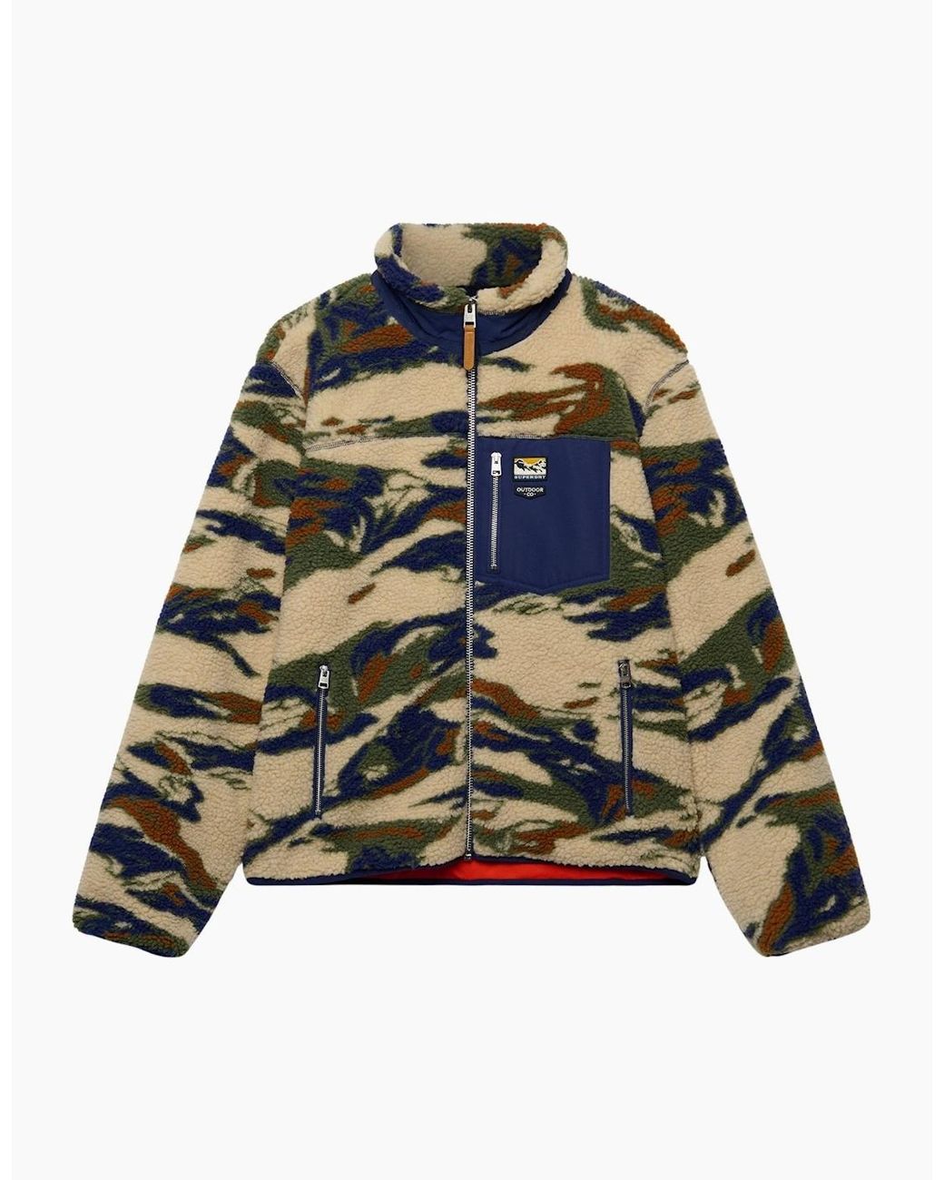 Superdry Multicolor Terrain Full Zip Fleece for men
