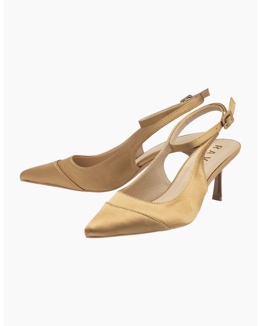 Ravel Metallic Catrine Slingback Court Shoes