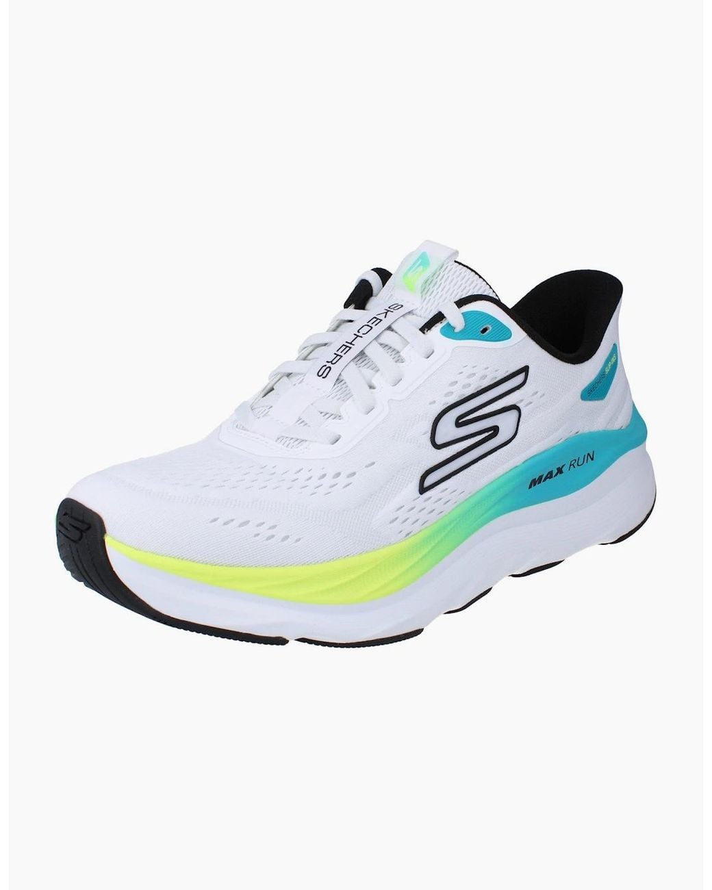 Skechers Blue Slip Ins Max Run Running Trainers 221000 Shoes Wmlt for men