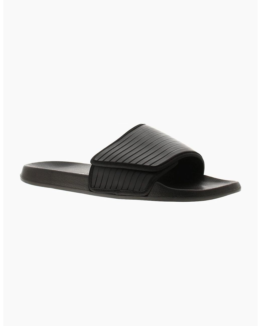 Rockstorm Black Flip Flops Sliders Grade Touch Fastening Uk Size for men