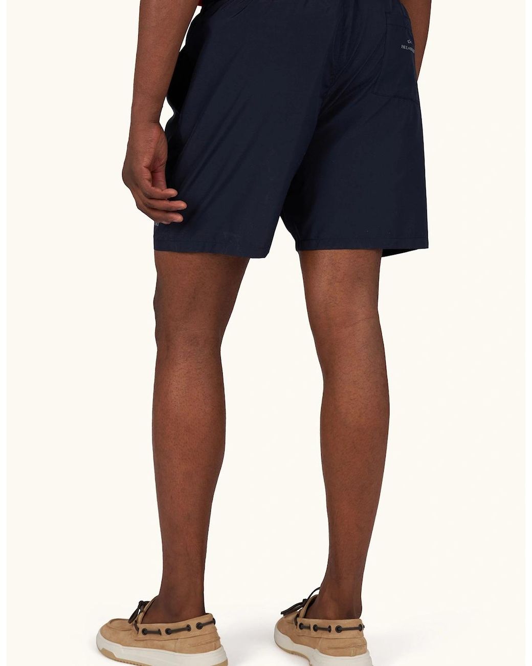 Paul & Shark Blue Reflective Logo Swim Shorts 013 for men