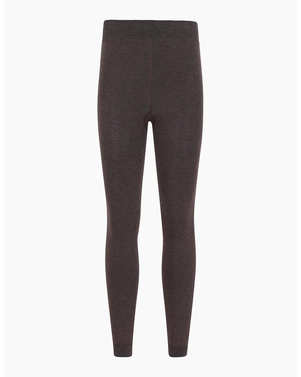 Mountain Warehouse Gray Ladies Fluffy Fleece Lined Thermal Leggings