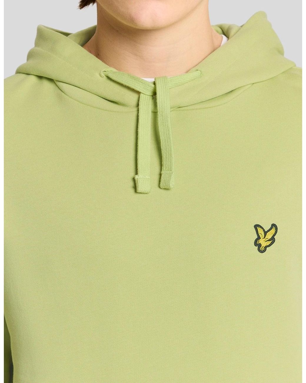Lyle & Scott Green Loopback Cotton Hoodie for men