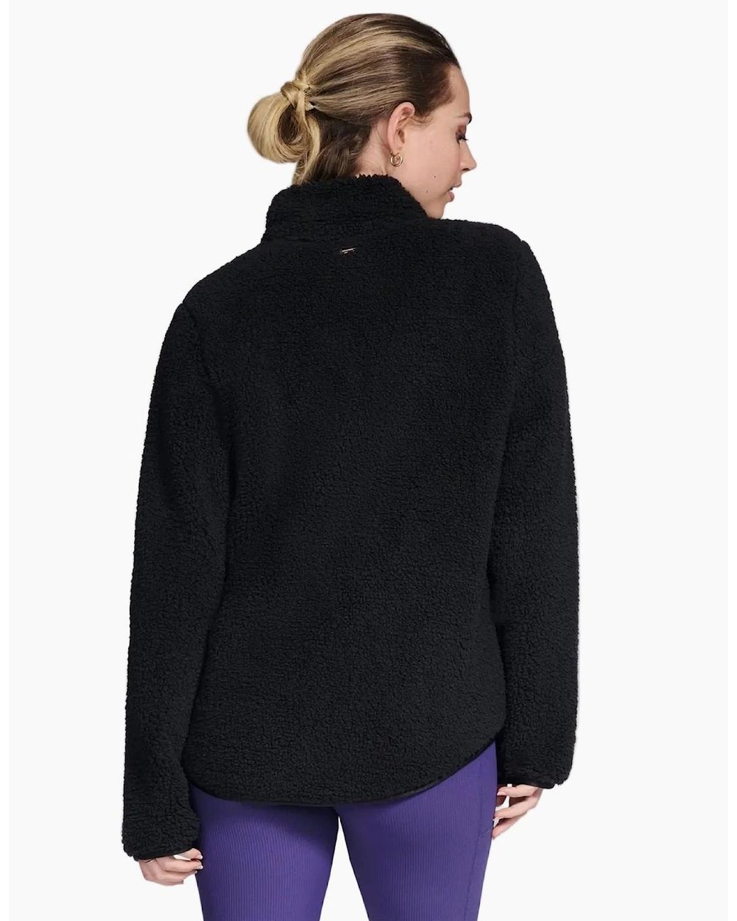 Skechers Black Skech-Sherpa Jacket Fleece Jackets