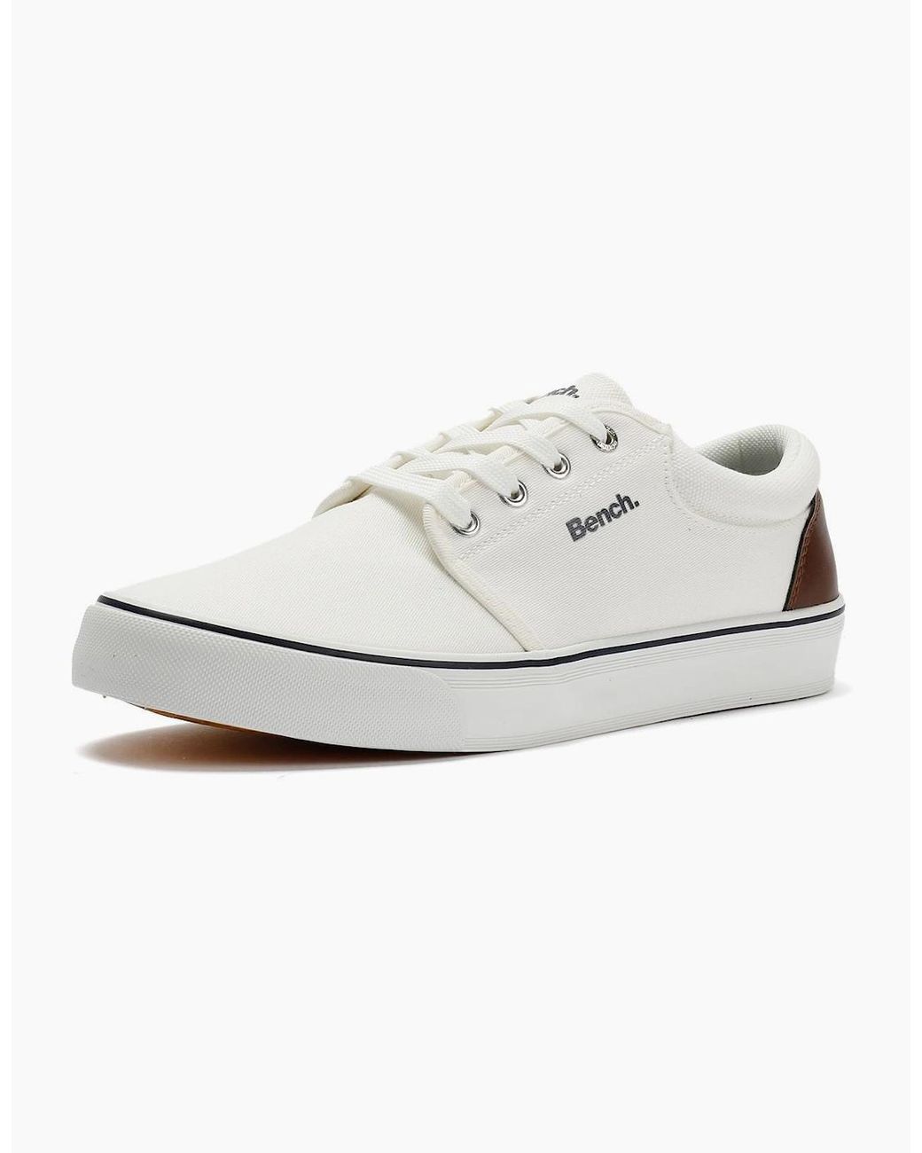 Bench White Donnie Canvas Trainers for men