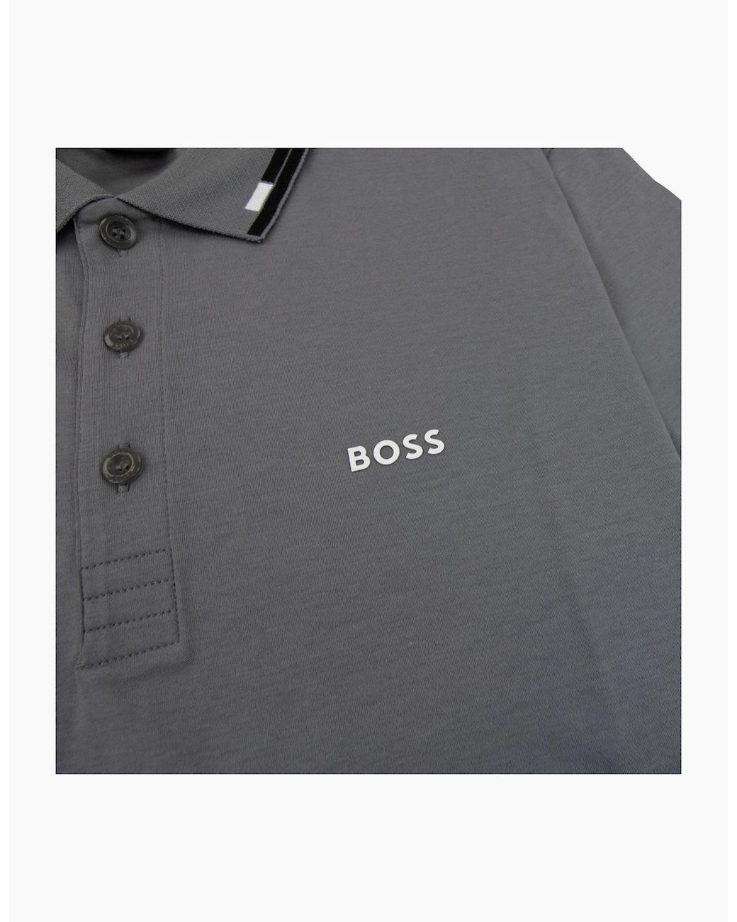 Boss Gray Paule Slim Fit Laxury Cotton Polo 036 for men