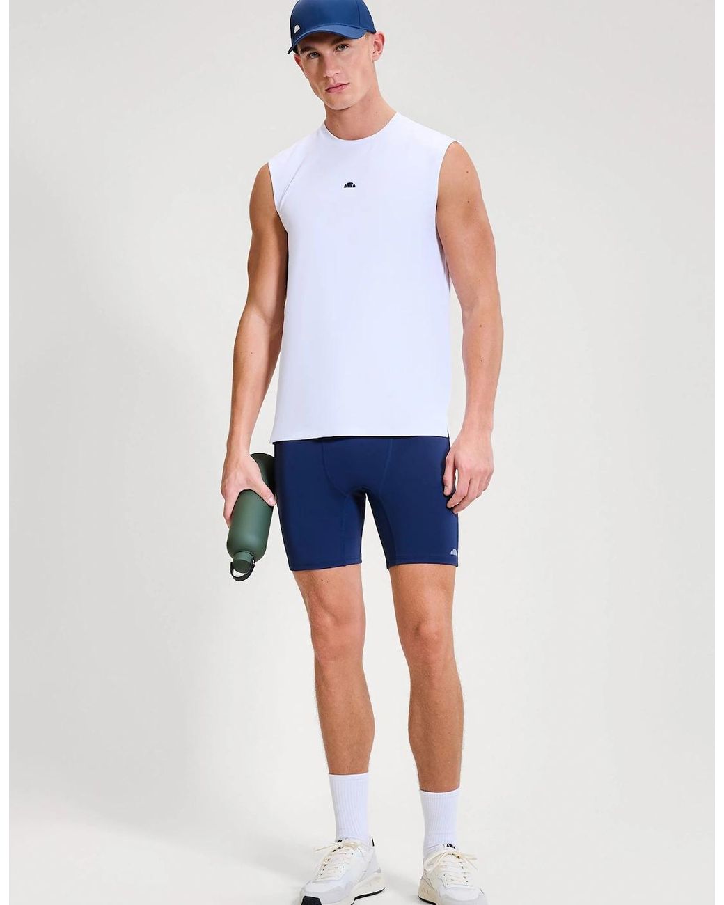 Ellesse White Olios Vest for men
