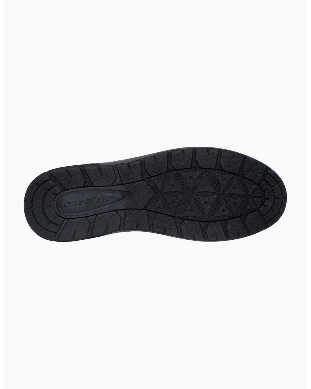 Skechers Black Garlan Deno Polyurethane Charcoal Ankle Boots for men