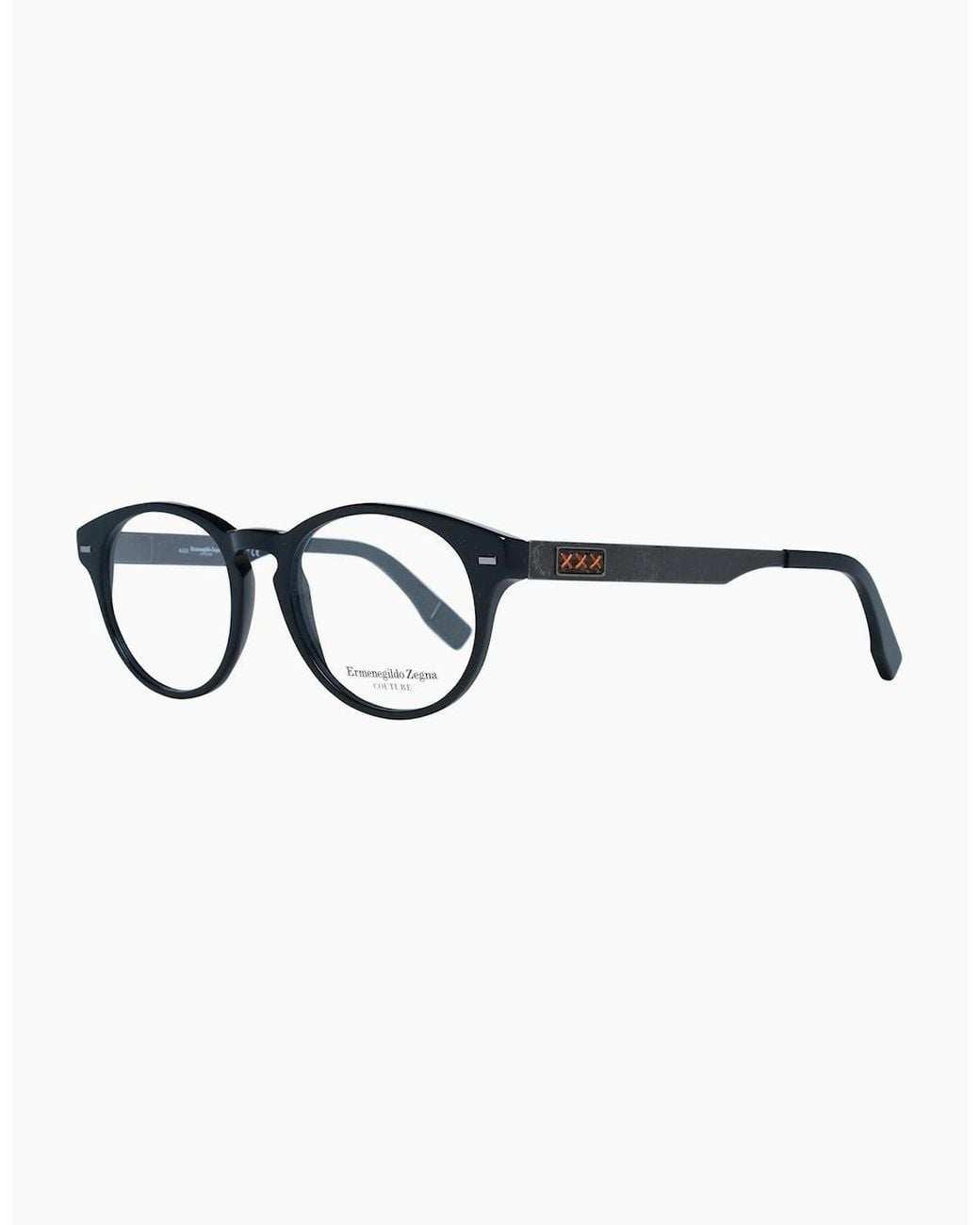 Zegna Black Optical Frame Zc5008 49 001 for men
