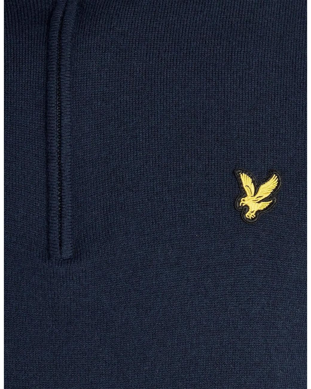 Lyle & Scott Blue Windbreaker 1/4 Zip Jumper for men