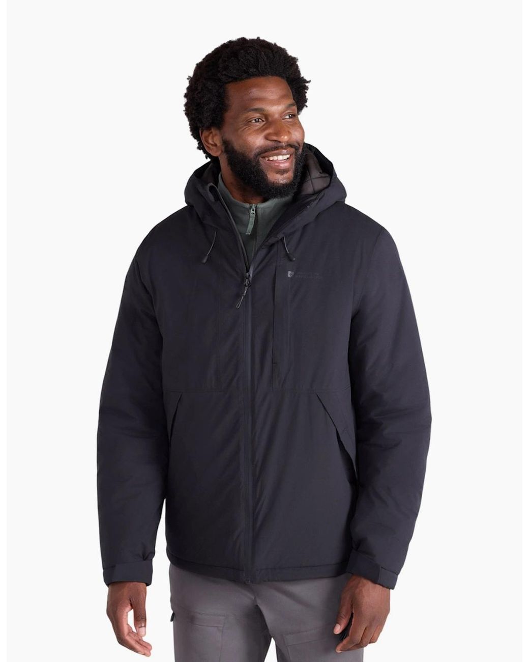 Mountain Warehouse Blue Heard Padded Waterproof Jacket for men