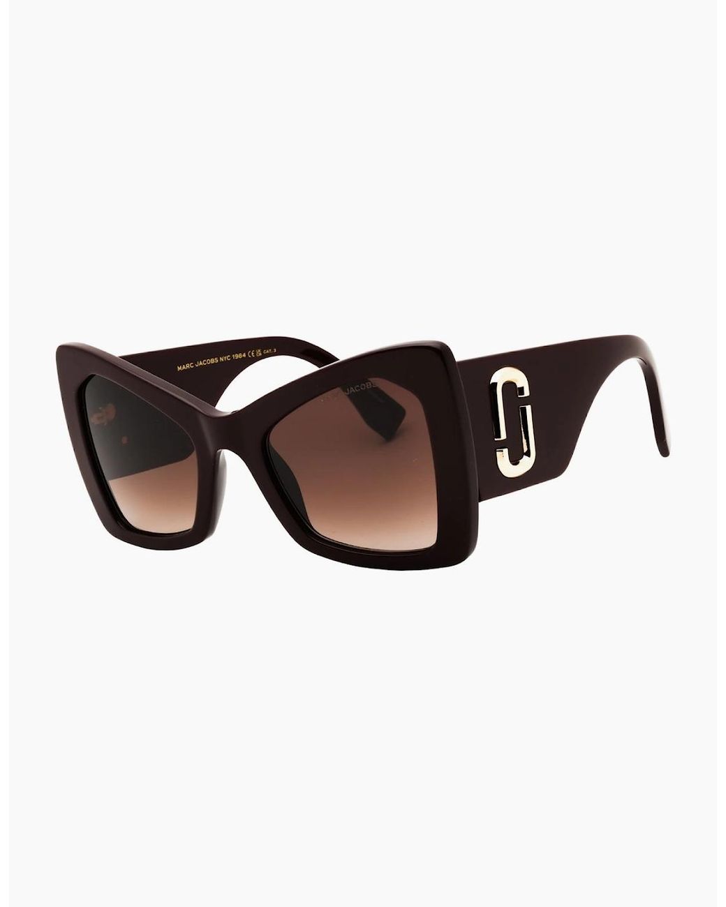 Marc Jacobs Brown Burgundy Sunglasses