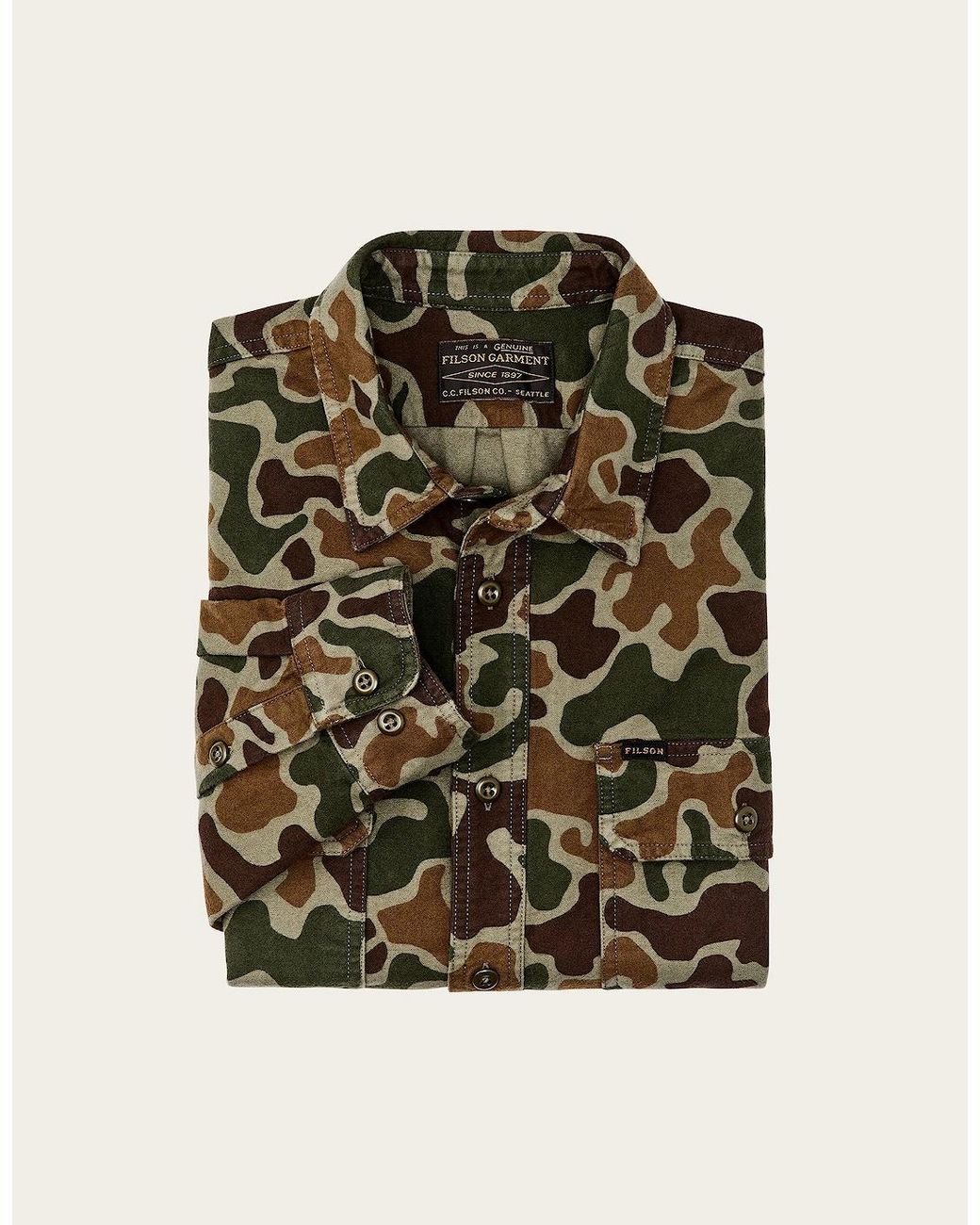 Filson Green Field Flannel Shirt for men