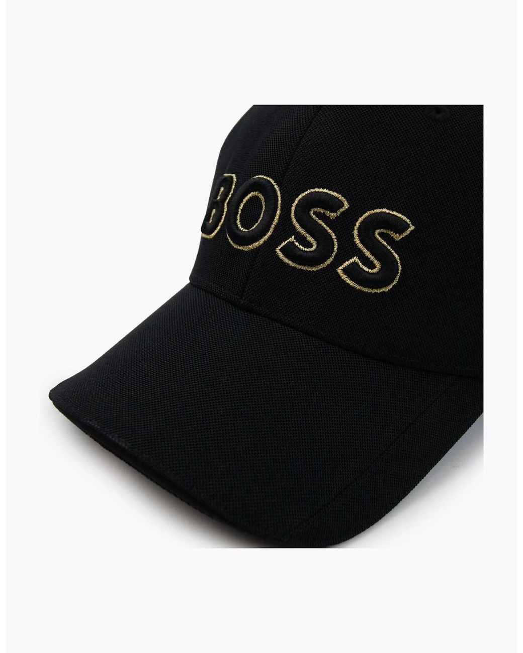 Boss Black Knitted-Piqué Six-Panel Cap With Embroidered Logo 003 for men