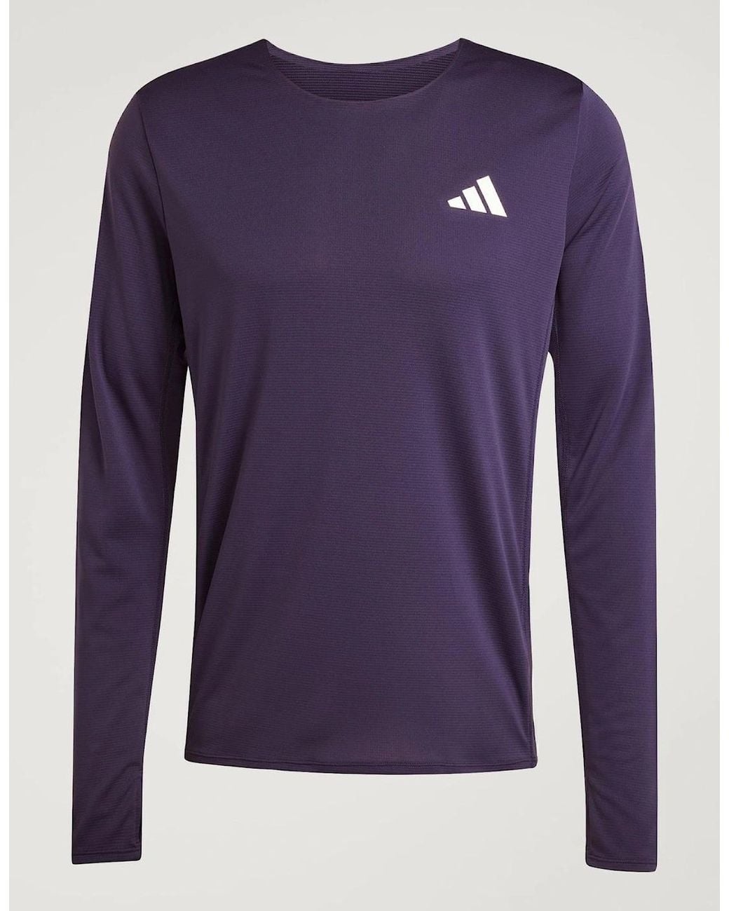 Adidas Blue Adizero Running Long Sleeve Top for men