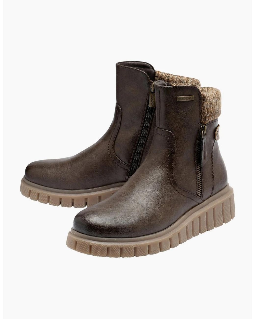 Lotus Brown Gwen Ankle Boots