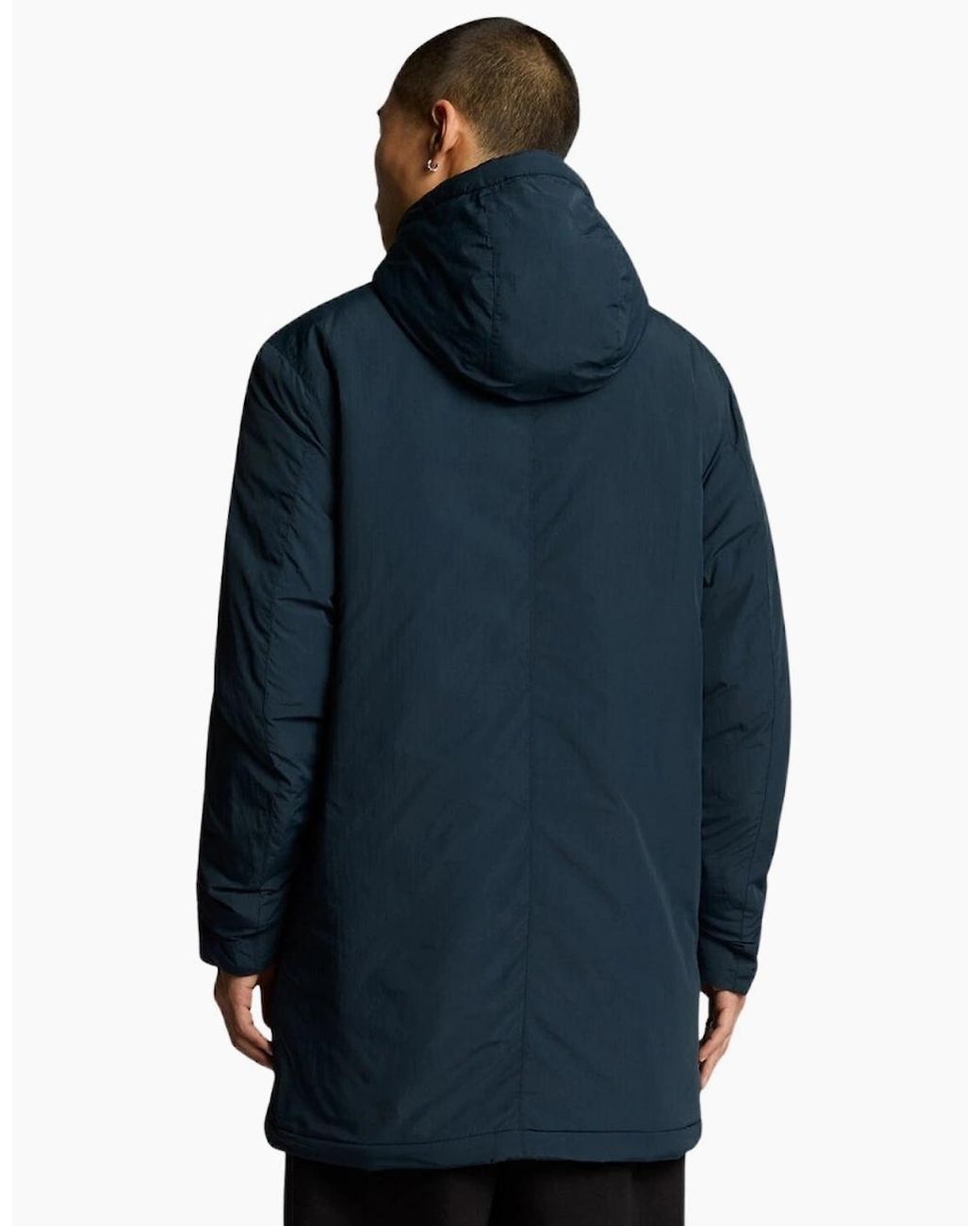 Lyle & Scott Blue Lyle & Scott Wadded Parka for men