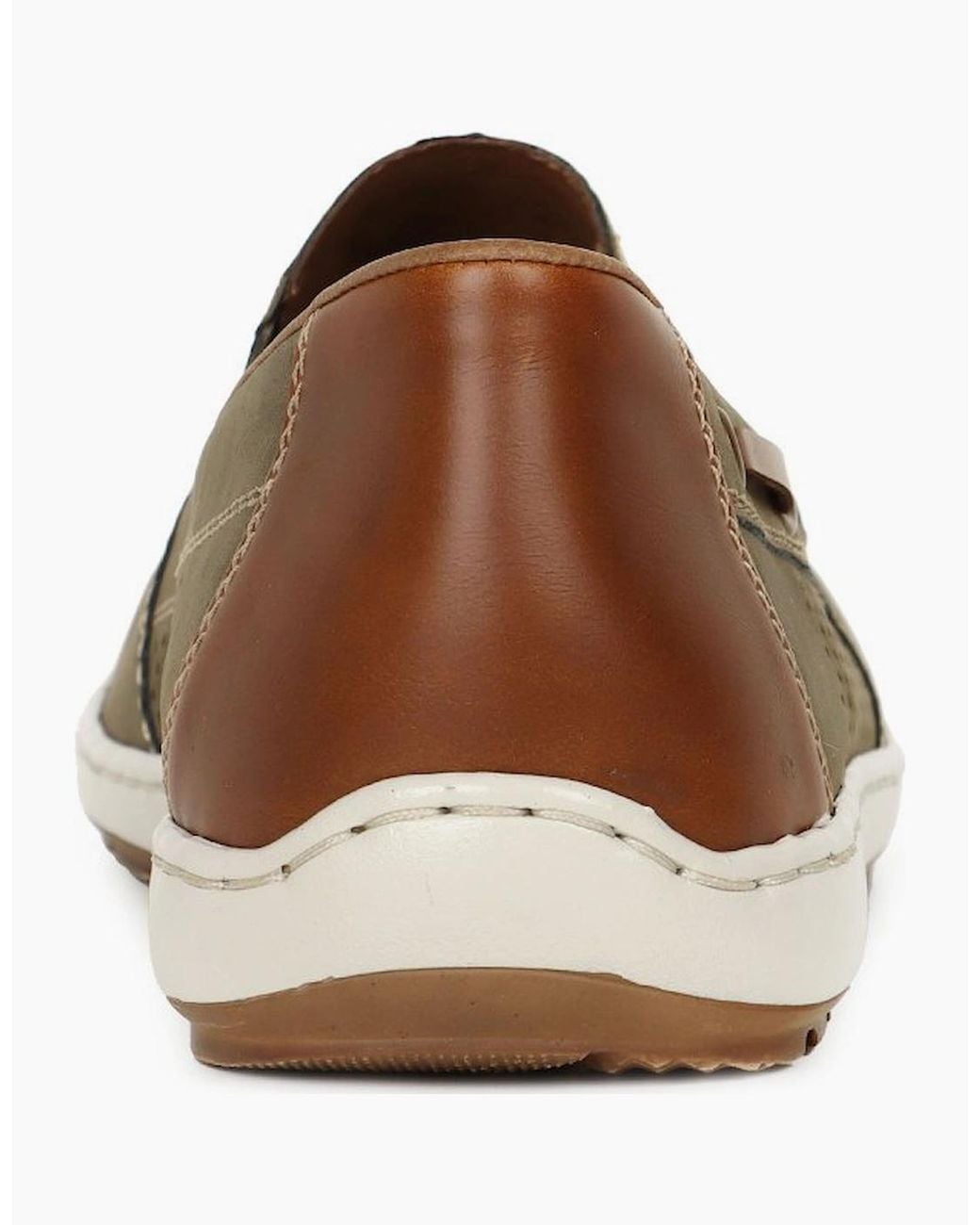 Rieker Brown Mariner Slip On Boat Shoes for men