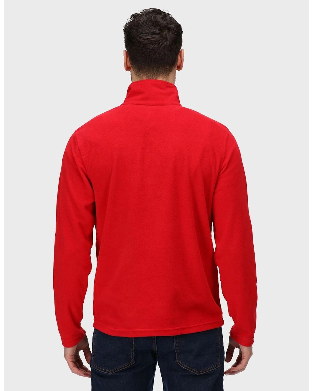 Regatta Red Professional Micro Zip Neck Fleece Top for men