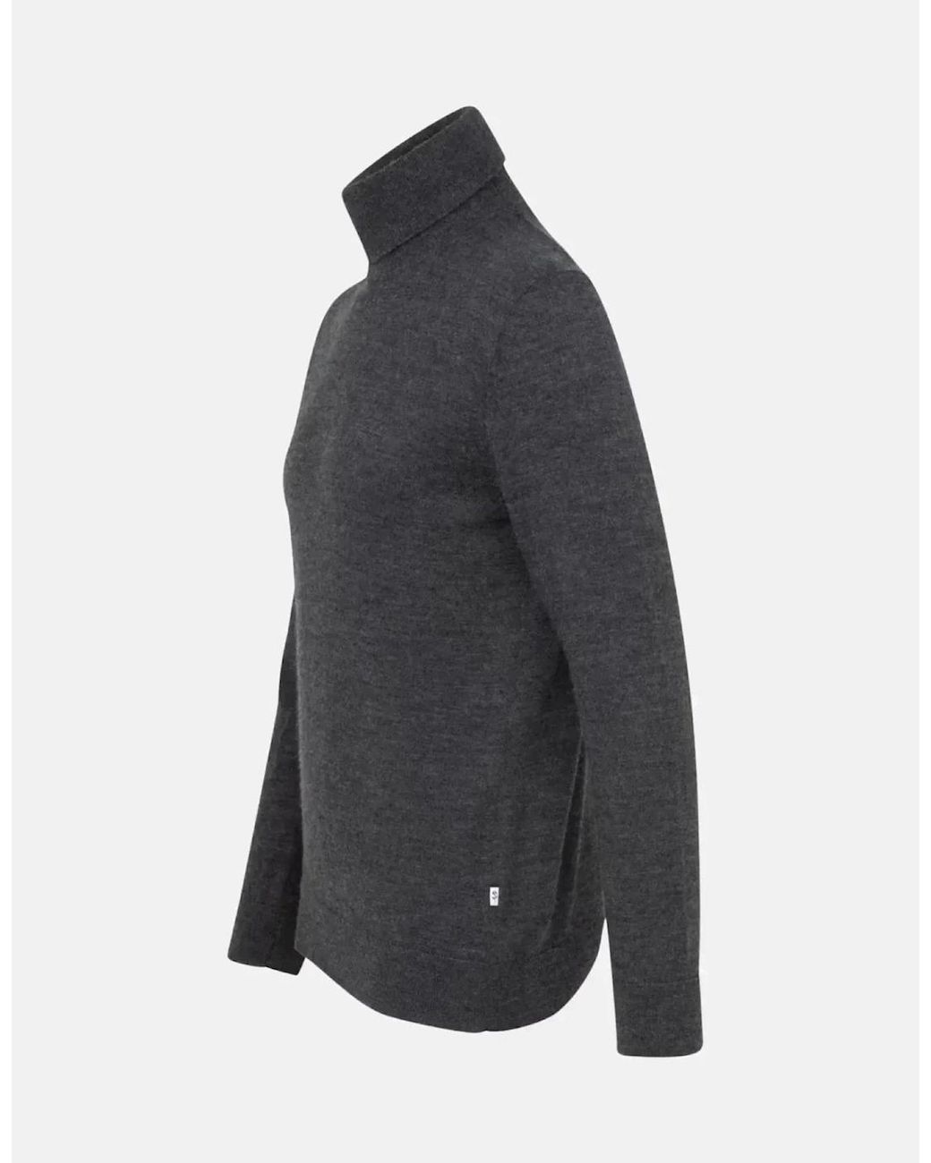 Seidensticker Black Merino Wool Roll Neck Knit for men