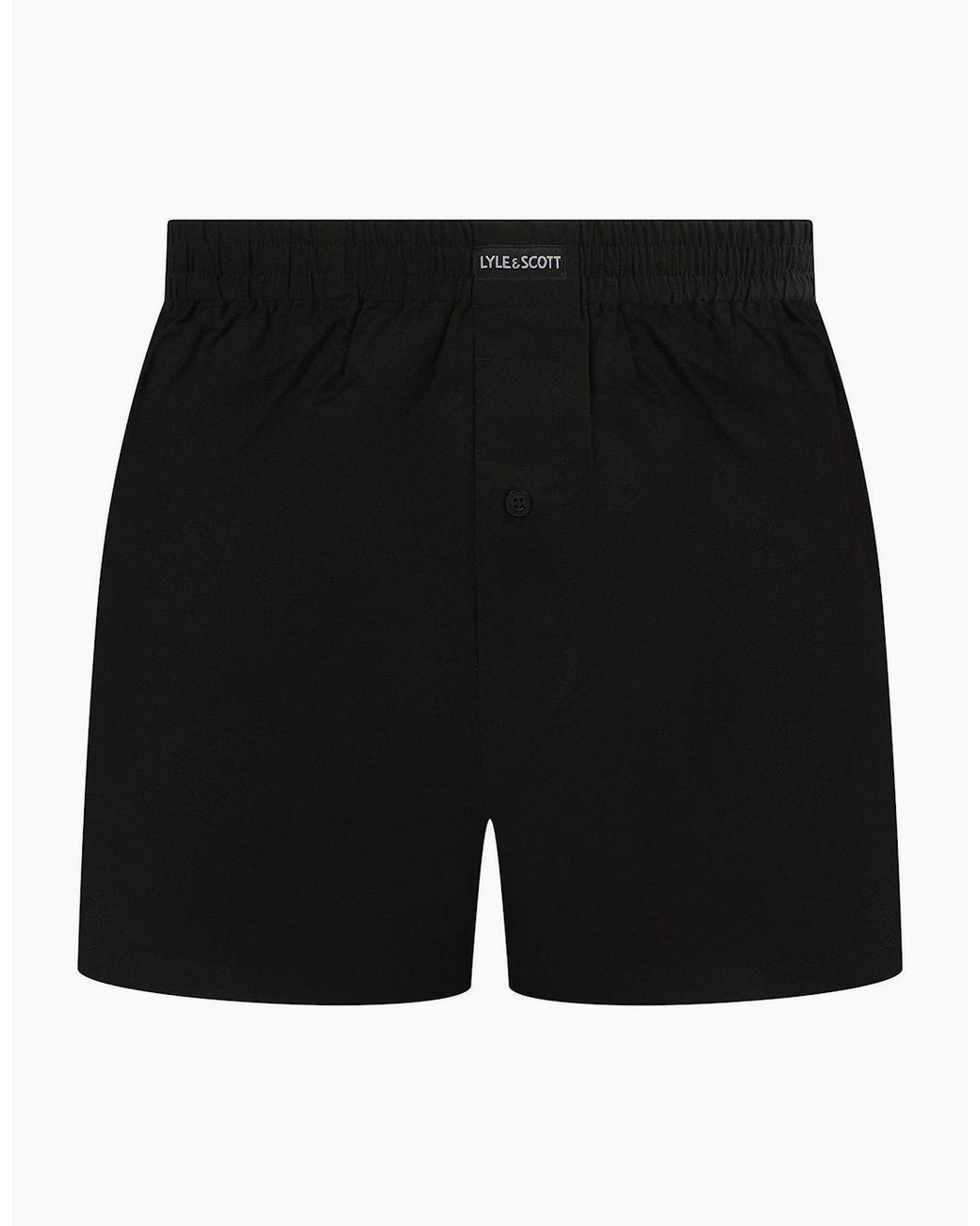 Lyle & Scott Black Woven Boxer for men