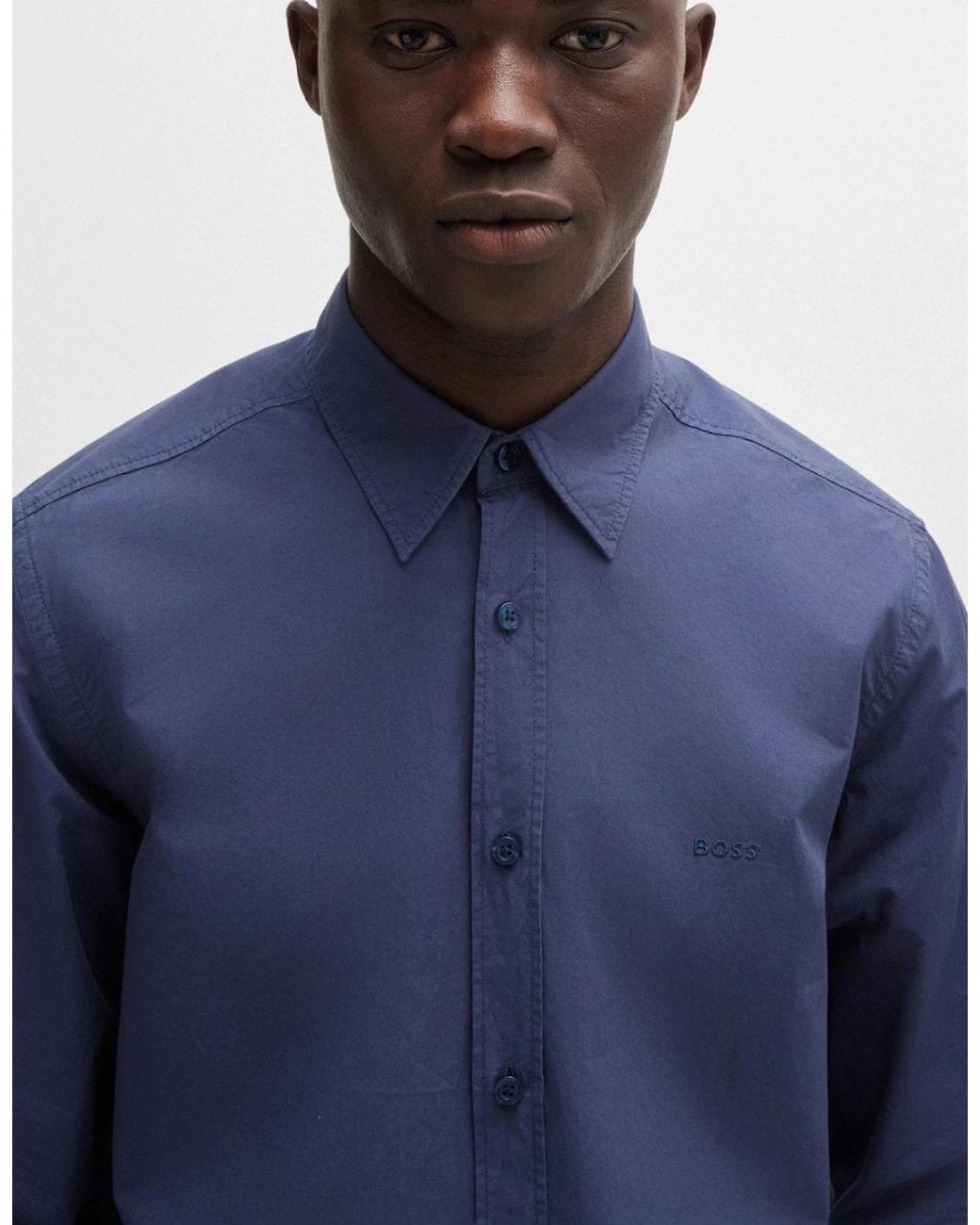 Boss Blue Boss Relegant 6 Regular-Fit Shirt for men