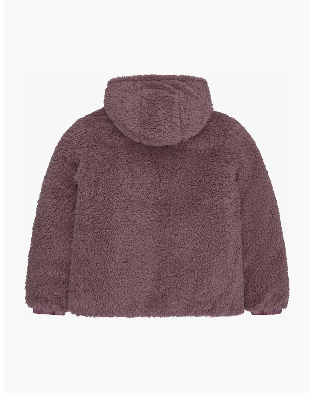 Reebok Purple Rb2103 Reversible Puffer Sherpa
