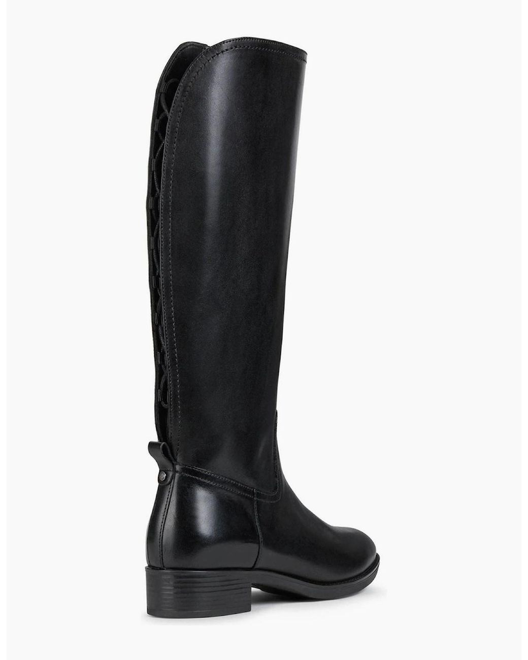 Geox Black D Felicity Leather Boots